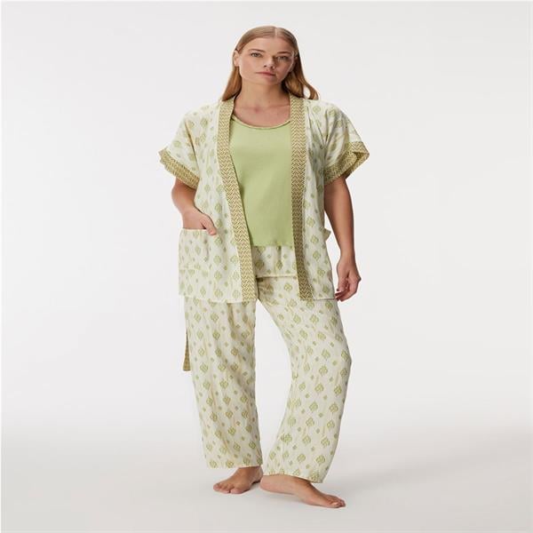 11421 Kadın Sabahlık, Atlet ve Pantolon Takımı