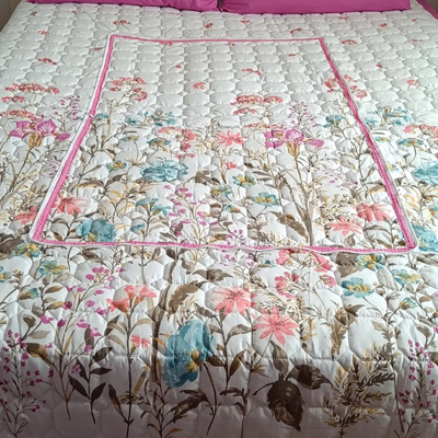 Tek Kişilik Bahar Desenli-Sürpriz Yastık