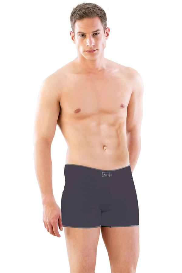 Arias Closet Antrasit MI Emay 2108 Seamless uzun Erkek Boxer