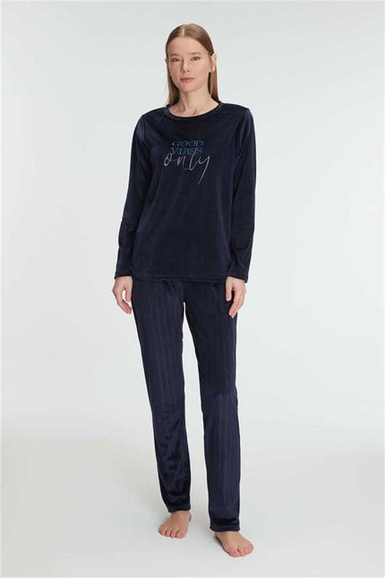 Anıl 11334 Kadın Uzun Kol Sonbahar Kış Sezon Pijama Takımı