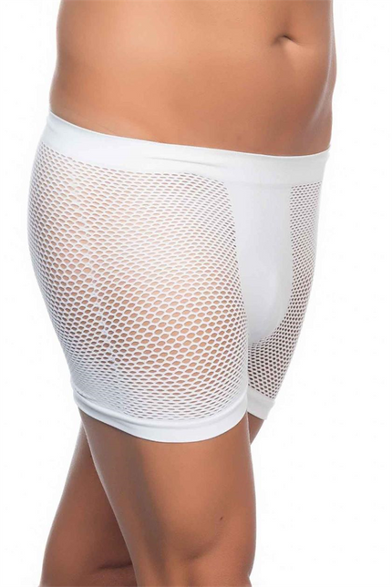 Arias Closet Beyaz MI Emay 2106 Fileli Soft Erkek Boxer