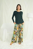Arias Dolap Çiçek ve Yaprak Desenli Pijama Takımı