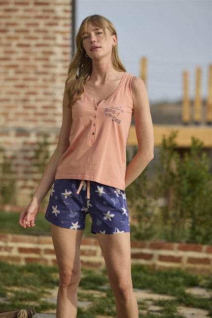 Arias Closet Deniz Yıldızı Desenli ve Baskılı Önü Düğmeli 