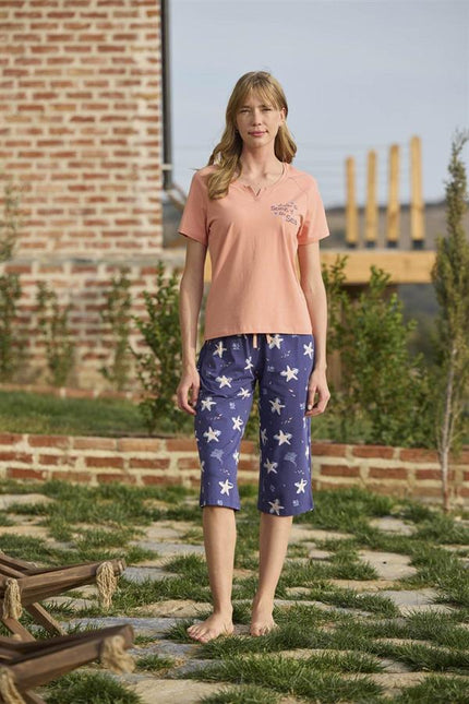 Arias Closet Deniz Yıldızı Desenli ve Baskılı Önü Düğmeli 