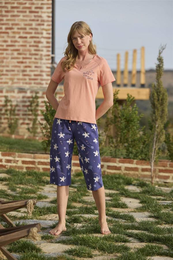 Arias Closet Deniz Yıldızı Desenli ve Baskılı Önü Düğmeli 