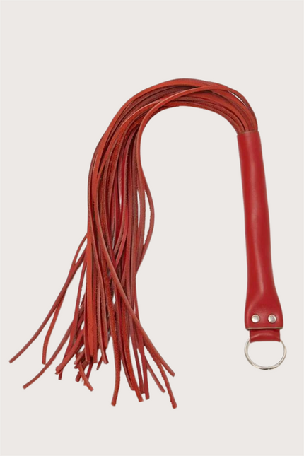 Arias Dolap Deri Fantezi Takım Elbise Kırmızı Kırbaç