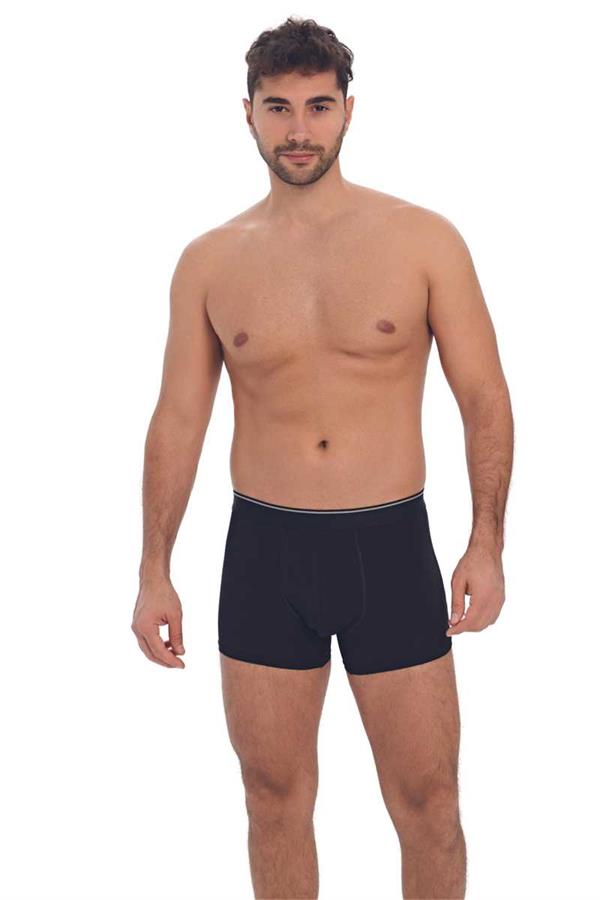 Erkek Pamuk ve Modal Kumaş Geniş Bel Lastikli Klasik Bokser (0019)