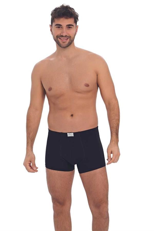 Erkek Pamuklu Geniş Bel Lastikli Klasik Bokser (0027)