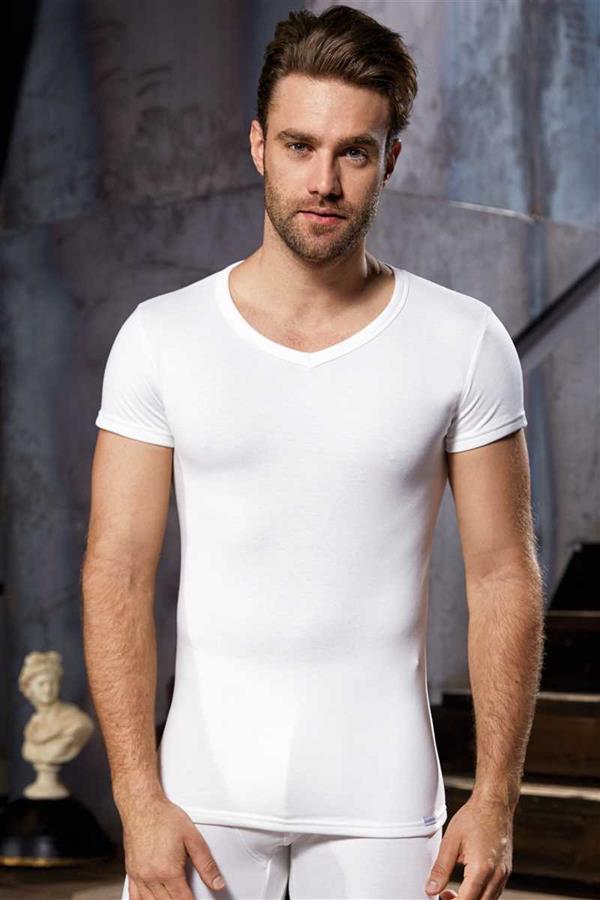 Erkek Termal Kısa Kol V Yaka İçlik (2552)