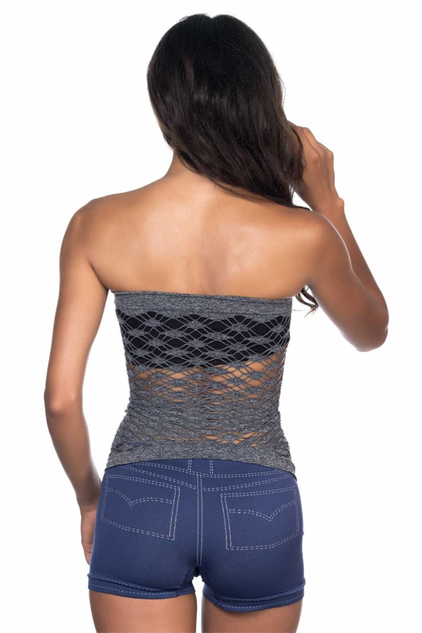 Arias Dolap Gri MI Emay 5034 Fantazi Büstiyer Atlet Korse