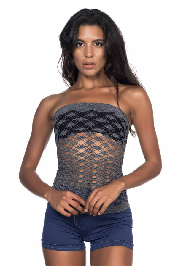 Arias Dolap Gri MI Emay 5034 Fantazi Büstiyer Atlet Korse