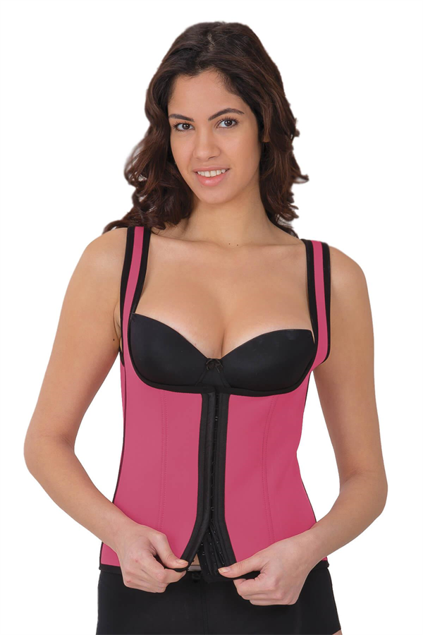 Arias Closet Gül Kurusu MI 9173 Terletici Agraflı Göğsü Açık Atlet Korse