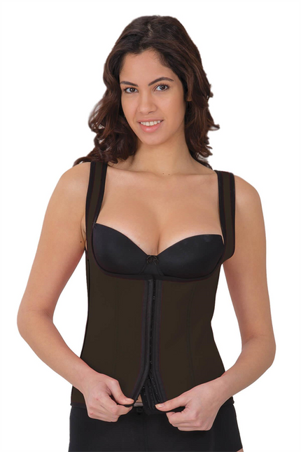 Arias Closet Kahverengi MI 9173 Terletici Agraflı Göğsü Açık Atlet Korse