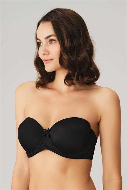 Arias Dolap Balenli Desteksiz Dolgusuz Askısız Straplez Yumuşak Süngerli Günlük Klasik Tişört Sütyeni