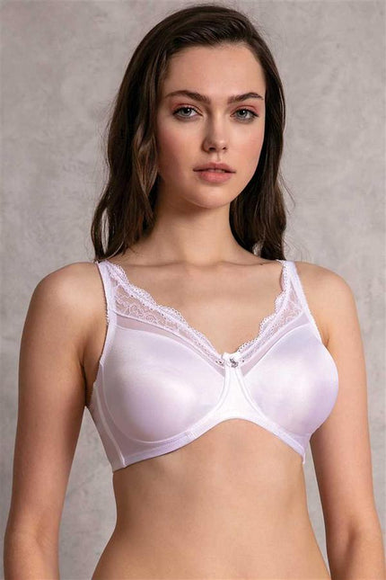 Kadın Balensiz Desteksiz Dolgusuz Toparlayıcı Dantelli Küçültücü Sütyen (3712)