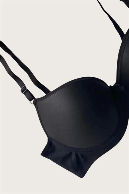 Arias Klozet Mikro Kumaş Push Up Dolgulu Balenli Günlük Tek Destekli Sütyen