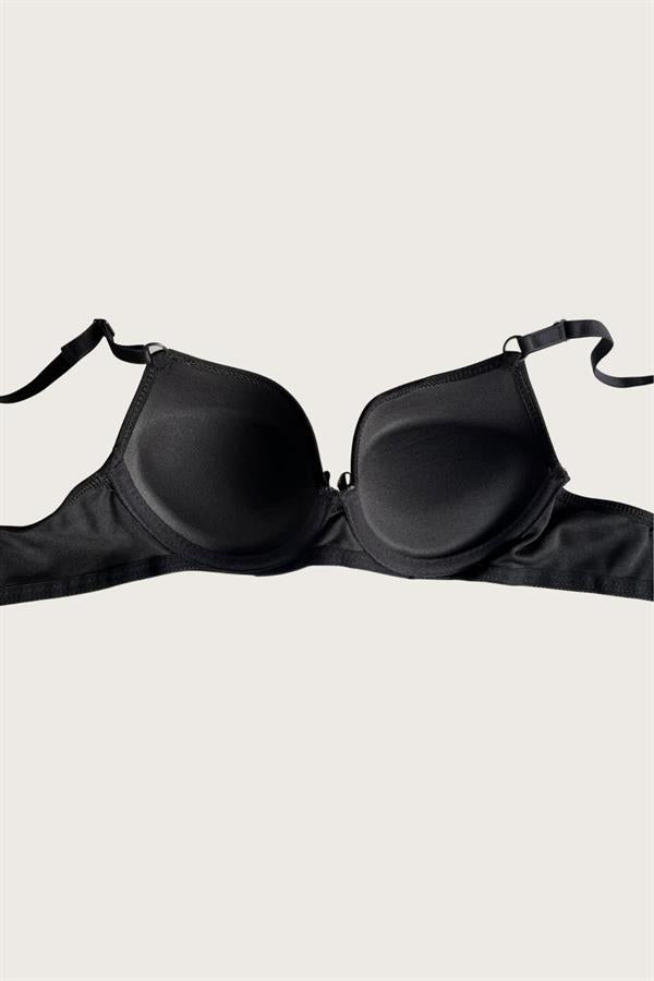 Arias Klozet Mikro Kumaş Push Up Dolgulu Balenli Günlük Tek Destekli Sütyen