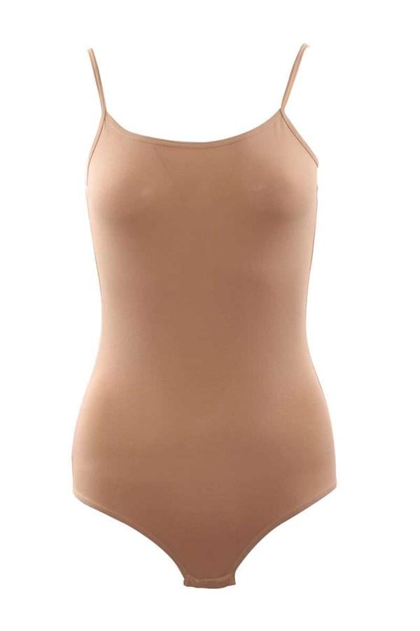 Arias Dolap Pamuklu Alttan Çıtçıtlı İp Askılı Badi