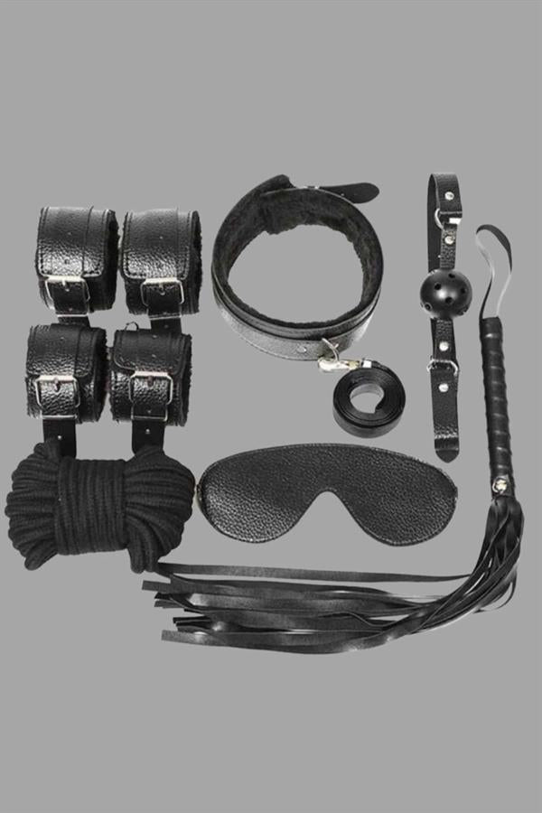 Arias Klozet Kol Bacak İp Maske Kelepçe Ağız Topu Kople Deri Takım