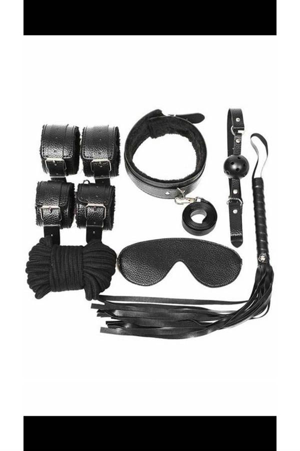 Arias Klozet Kol Bacak İp Maske Kelepçe Ağız Topu Kople Deri Takım