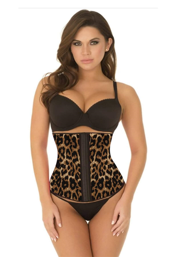 Arias Closet Leopar MI 9161 Terletici Agraflı Bel Korse