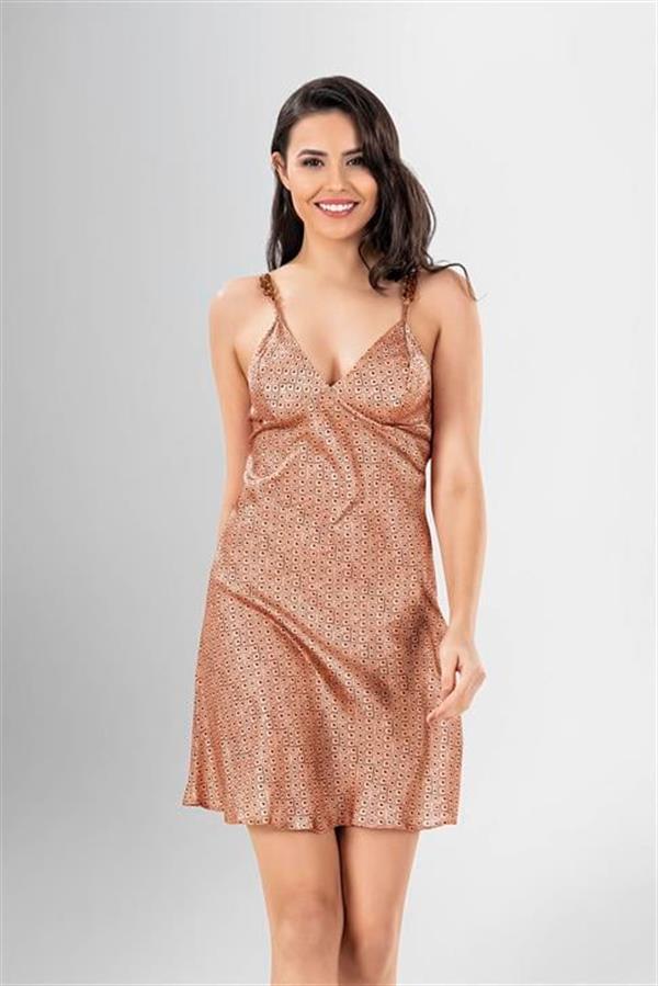 Arias Dolap 2 li Kısa Sabahlık Takımı Desenli