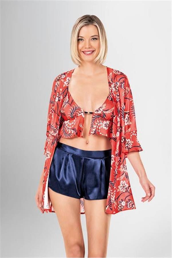 Arias Dolap 3'lü Şort Takımı Desenli