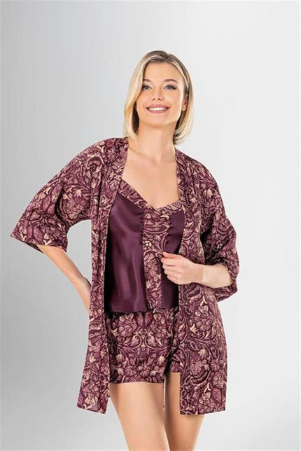 Arias Dolap 3'lü Şort Takımı Desenli