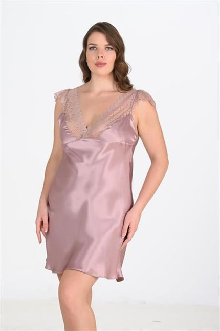 Arias Dolap Büyük Beden Vizon Gecelik 2106