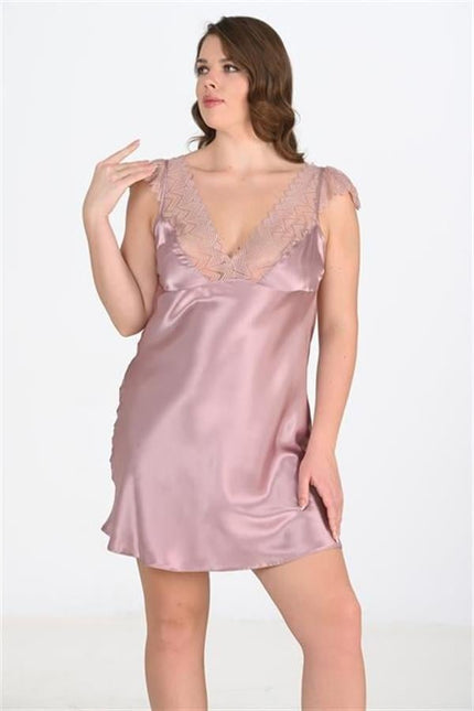 Arias Dolap Büyük Beden Vizon Gecelik 2106