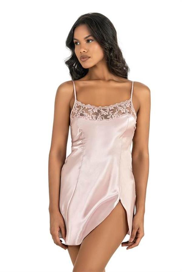 Arias Dolap Pudra Kısa Saten Gecelik 8217