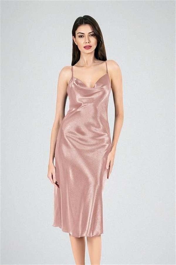 Arias Dolap Uzun Gecelik Degaje Vizon