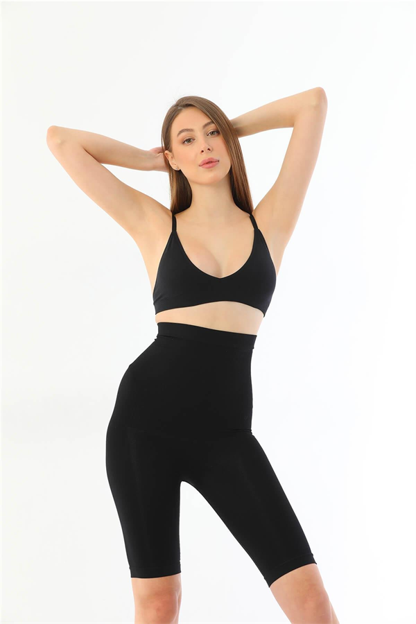 Arias Closet Siyah MI 2037 Yüksek Bel Double Uzun Paçalı Özel Korse