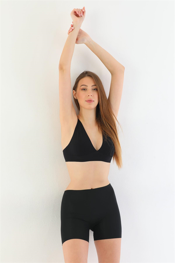 Arias Dolap Siyah MI 2703 Lazer Kesim İz Yapmaz Hayalet Boxer