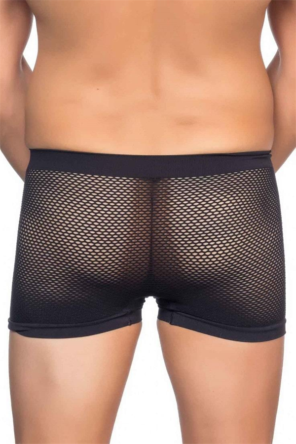 Arias Closet Siyah MI Emay 2106 Fileli Soft Erkek Boxer