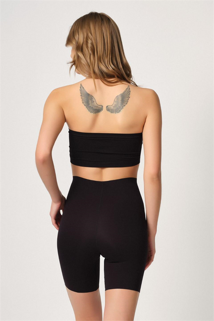 Arias Dolap Siyah MI Emay 2707 Lazer Yüksek Bel Paçalı Hayalet Korse