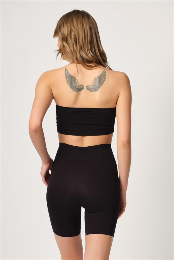 Arias Dolap Siyah MI Emay 2707 Lazer Yüksek Bel Paçalı Hayalet Korse