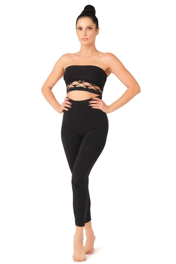 Arias Closet Siyah MI Emay 3810 Tayt Korse