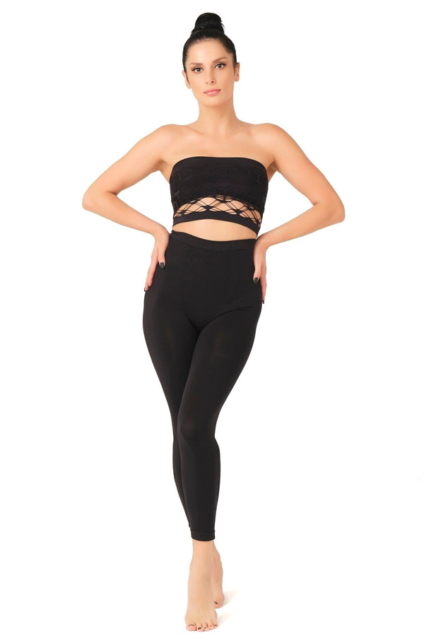 Arias Closet Siyah MI Emay 3810 Tayt Korse