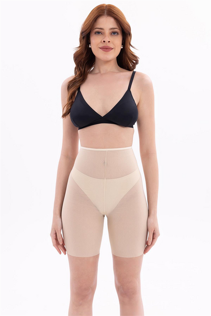 Arias Dolap Ten MI EMAY 2705 Lazer Tül Toparlayıcı Paçalı Boxer Hayalet Korse