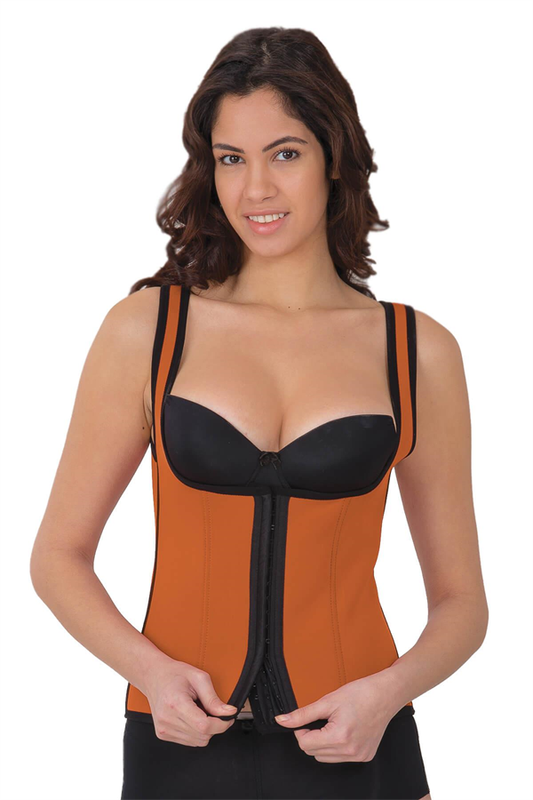 TURUNCU MI 9173 Agraflı Göğsü Açık Atlet Korse