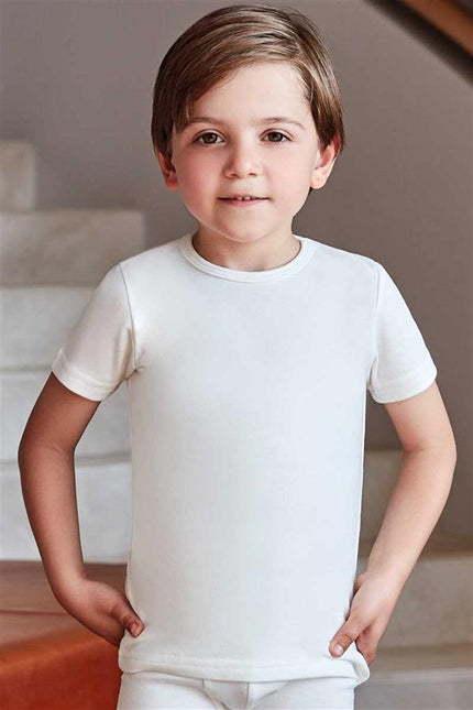 Uniseks Erkek/Kız Çocuk Termal Kısa Kol İçlik (2539)