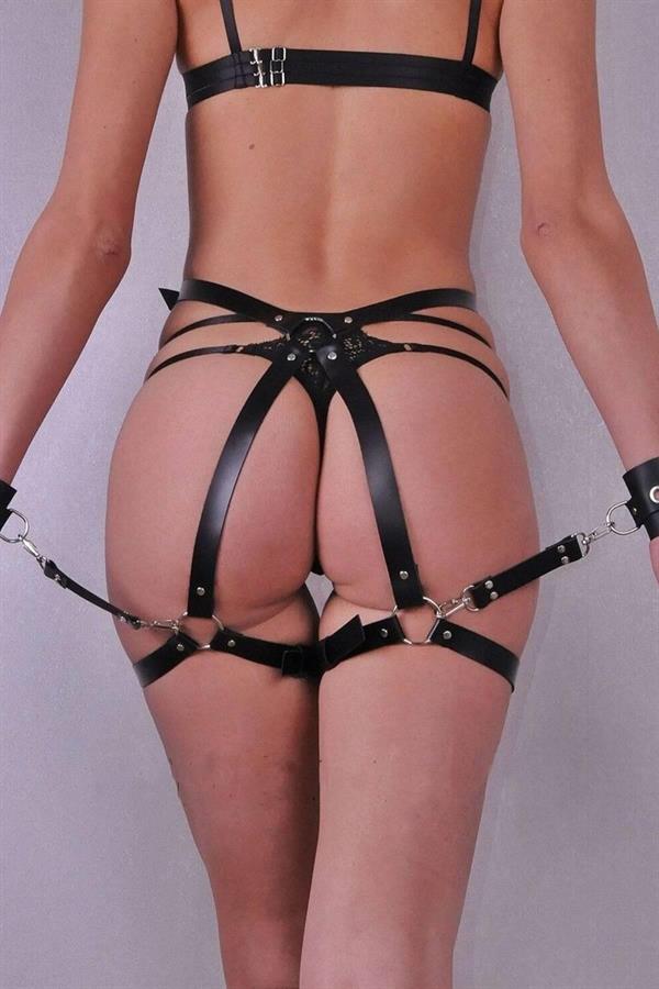 Arias Dolap Yanylardan ve Arkadan Tutturulabilen Harness Jartiyer Seti