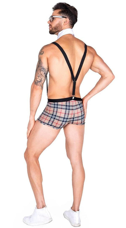 Arias Closet Ekose Desenli Boxerli Fantezi Erkek Kostüm 