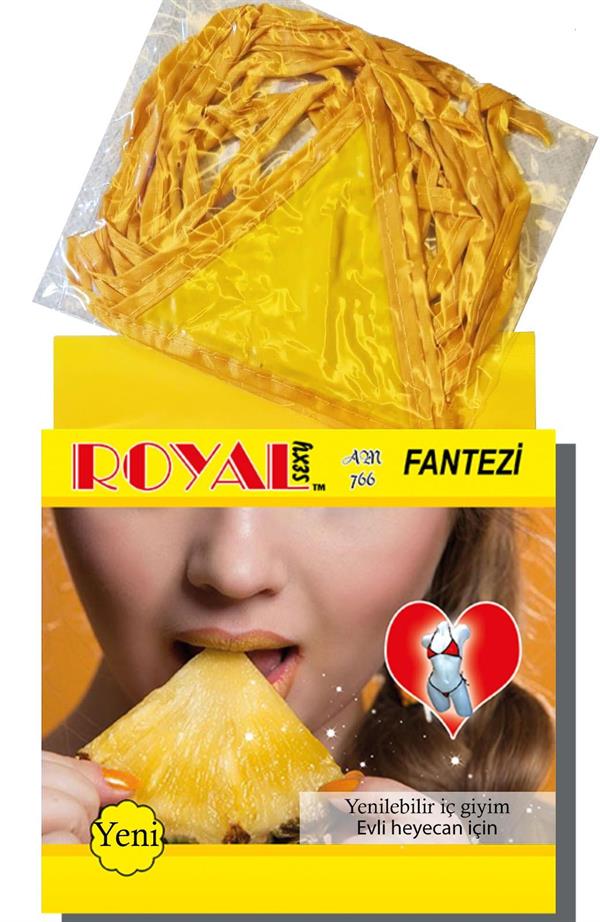 Arias Dolap Fantezi Tüketilebilen Yenilebilir Ananas Aromalı İç Çamaşır Takımı