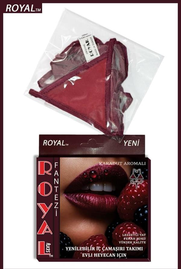 Arias Dolap Fantezi Tüketilebilen Yenilebilir Karadut Aromalı İç Çamaşır Takımı