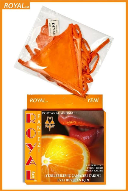 Arias Dolap Fantezi Tüketilebilen Yenilebilir Portakal Aromalı İç Çamaşır Takımı