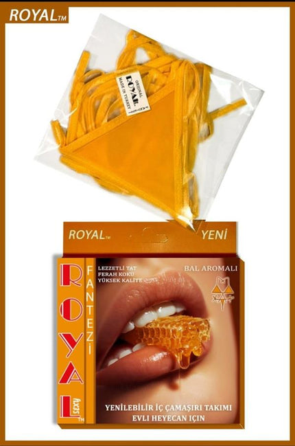 Arias Dolap Fantezi Tüketilebilen Yenilebilir Bal Aromalı İç Çamaşır Takımı