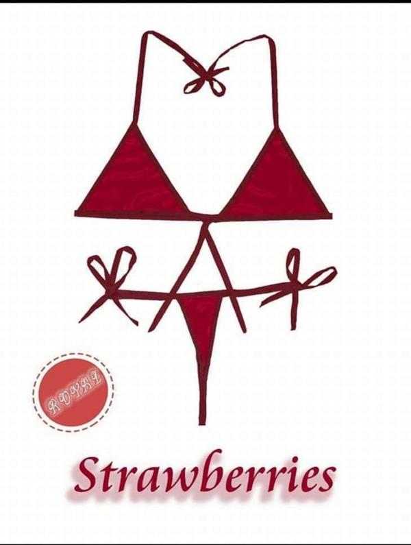 Arias Dolap Fantezi Tüketilebilen Yenilebilir Çilek Aromalı İç Çamaşır Takımı 