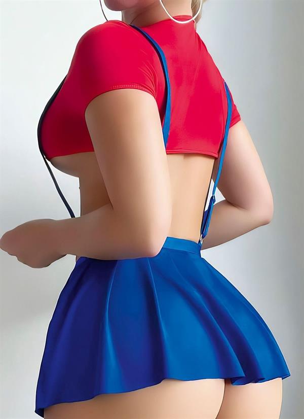 Arias Dolap Mavi Kırmızı Fantezi Etekli Takım